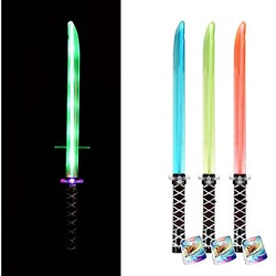 Sable de luz -Ninja- + luz y sonido 3 surtidos 66cm