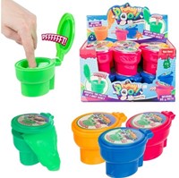 FUNNY POO Pâte à pets dans la cuvette des toilettes 9,5x6,5x6,5cm 4 modèles assortis présentés