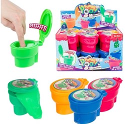 FUNNY POO Mastice per scoregge nella tazza del water 9,5x6,5x6,5cm 4 assortiti in esposizione