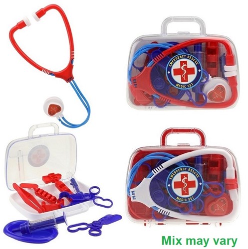 Doctor Playset dans une mallette de transport 2 assortis 15x18cm