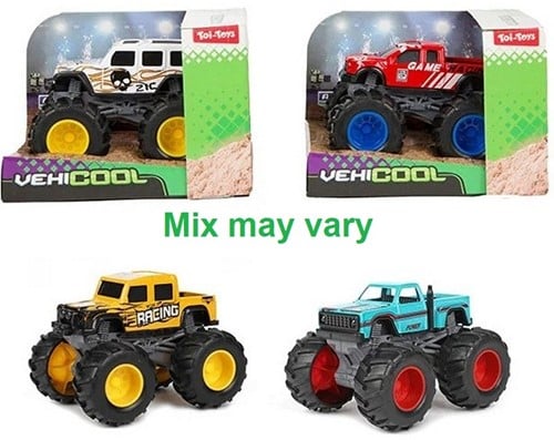 VEHICOOL Monster Truck Power Metaal 8 assorti 7,5x11x8cm