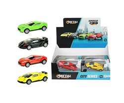 Auto Die-Cast Pull Back 1:43 4 assorti in display (12)