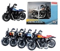 VEHICOOL Maquette de moto "Chopper" Pullback 1:36 4 Assortiment 9x11,5cm