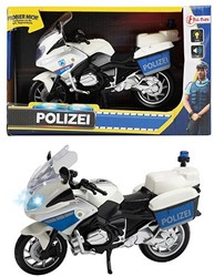 Motocicleta de policía con Luz y Sonido 1:20 (DE / Polizei) 14x22cm