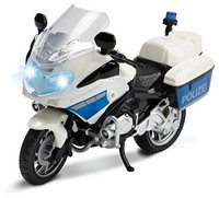 Moto de police avec lumière et son 1:20 (DE / Polizei) 14x22cm-2