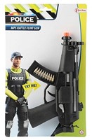 POLICÍA Pistola de trinquete MP5 policía 31cm-2