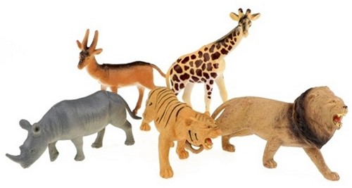 ANIMAL WORLD Wild Tieren Deluxe 5 Stück in einer Tüte 22,5x28cm-3