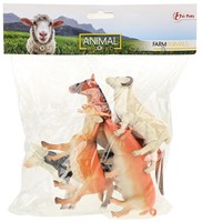 ANIMAL WORLD Animales de granja Deluxe 13-15cm una bolsa de 5 piezas  22,5x28cm-2