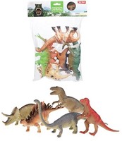 ANIMAL WORLD Dinosaurier Deluxe 5 Stück einer Tüte 22,5x28cm