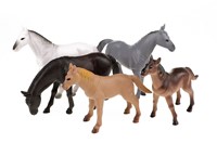 Chevaux Deluxe dans un sac de 5 pièces 13-15cm-3