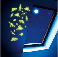 GLOW N FUN Glow in the Dark déco stickers Dino 9x12cm in display (24)-3