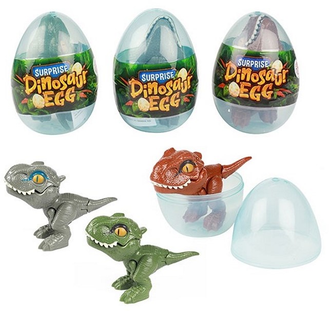 Surprise egg Dino with movable legs 4 assorted 9cm