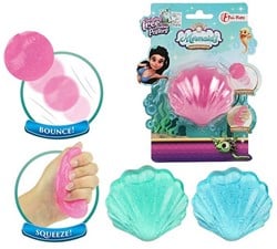 MERMAIDS Anti Stress Bounce Shell 3-fach sortiert 13x16,5cm
