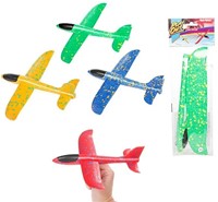 PLAY OUT Avion en mousse 23cm (bricolage) 4 assortis 10x32cm