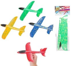 PLAY OUT Foam plane 23cm (diy) 4 assorted 10x32cm