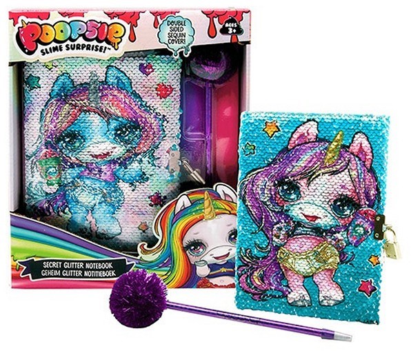 Poopsie Slime Surprise Diary With Lock And Pompon Pen 23x28cm