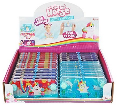 DREAM HORSE Gioco di pazienza in acqua Unicorn 4 assortiti in esposizione 7x15,5cm-2