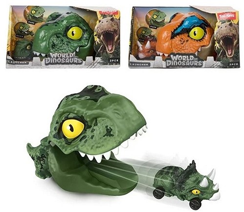 WORLD OF DINOSAURS Coche dinosaurio con Dino Shooter 2 surtido 9,5x18,5x10,5cm