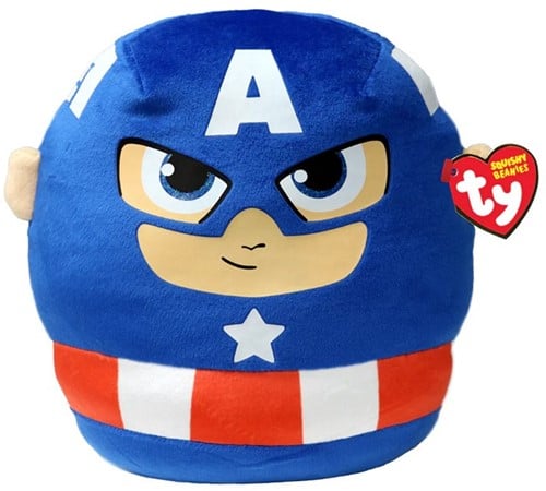 TY Squish a Boos Pluche Captain America 33cm