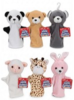 Marionnettes à main animaux, 6 assorties, 15 × 21 cm