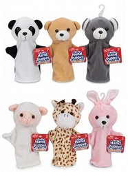 Marionnettes à main animaux, 6 assorties, 15 × 21 cm