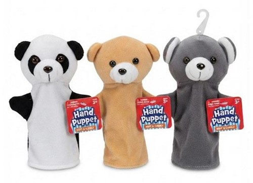 Marionnettes à main animaux, 6 assorties, 15 × 21 cm-2