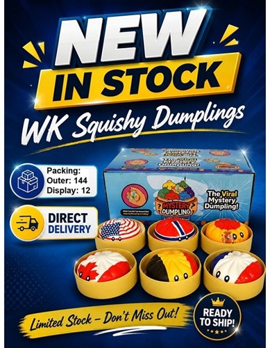 Surprise Squishy PU Dumpling 8,5cm 6 assorti in display (12) Landen-Editie-3