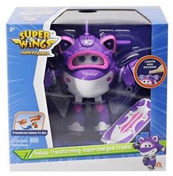 Super Wings Deluxe Transforming-Supercharged Crystal mit Licht und Sound 22x21cm